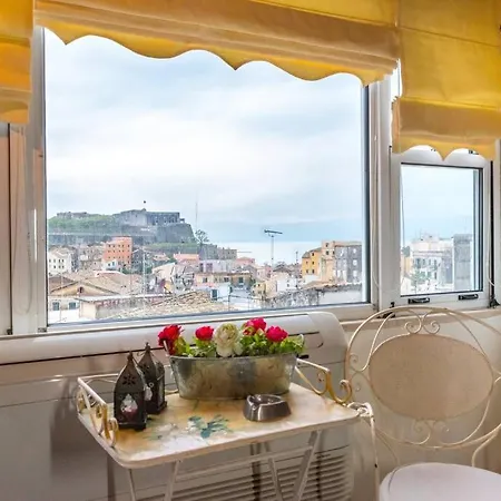 Best View Top Floor Apt. Old Of Corfu Apartment *